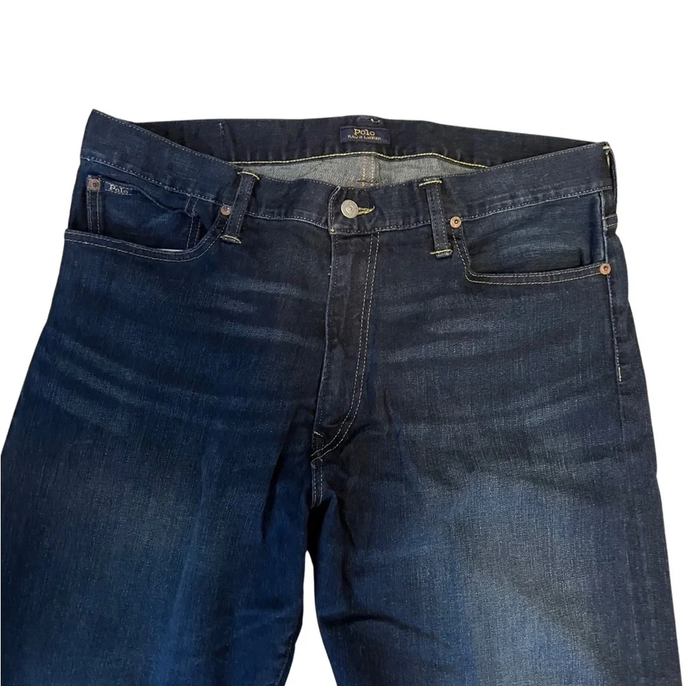 Polo Ralph Lauren The Thompson Relaxed men 36X32 Indigo blue jeans.